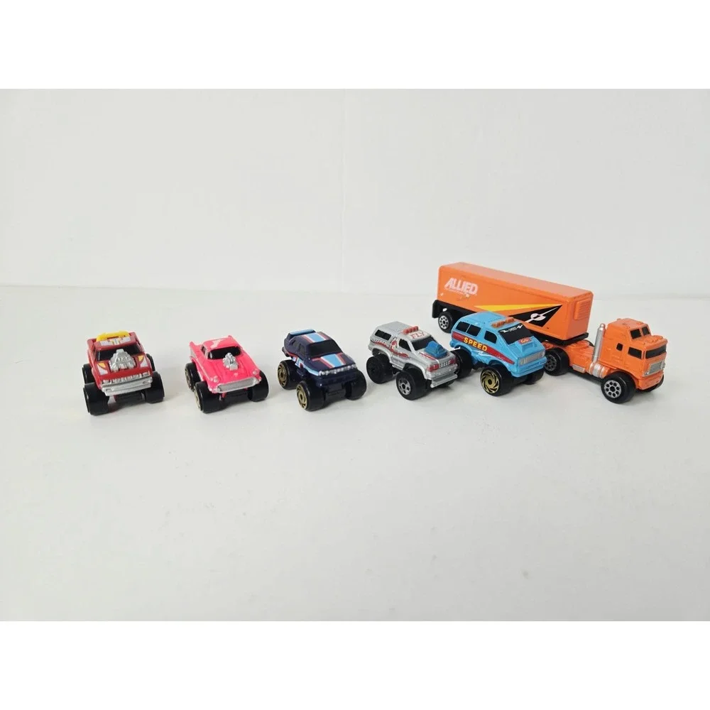 Vintage Galoob Micro Machines race car truck lot allied semi truck